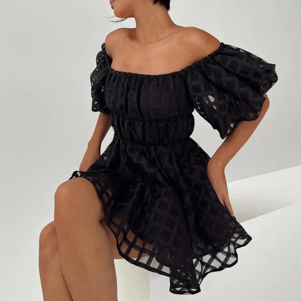 NWT princess polly pascali mini dress black